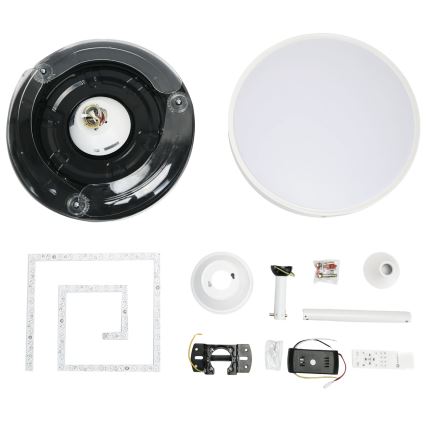 Aigostar - LED Hämardatav laeventilaator LED/36W/230V 2700-6500K d. 107 cm + kaugjuhtimispult valge