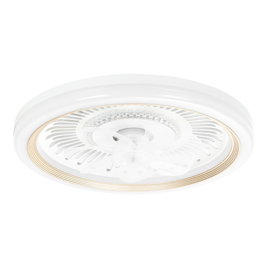 Aigostar - LED Hämardatav laeventilaator LED/40W/230V 2700/4000/6500K d. 50 cm + kaugjuhtimispult valge