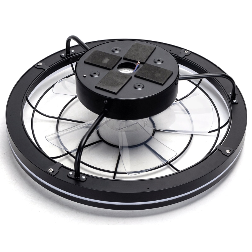 Aigostar - LED Hämardatav laeventilaator LED/40W/230V 2700-6500K d. 48 cm + kaugjuhtimispult must
