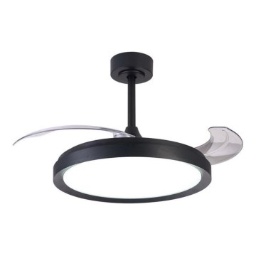 Aigostar - LED Hämardatav laeventilaator LED/50W/230V 2700-6500K 106cm must + kaugjuhtimispult