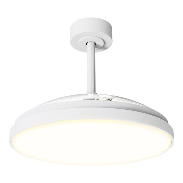 Aigostar - LED hämardatav laeventilaator LED/50W/230V 2700-6500K läbimõõt 106 cm valge + kaugjuhtimispult