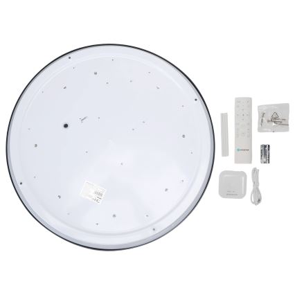 Aigostar - LED Hämardatav laeventilaator valgustiga MESH LED/40W/230V 2700-6500K must + kaugjuhtimispult