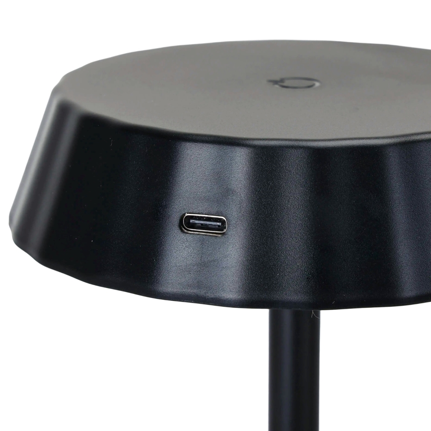 Aigostar - LED hämardatav laualamp AMBIENT LED/2,4W/5V 3000-6500K must 2000 mAh