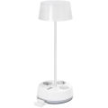 Aigostar - LED hämardatav lauavalgusti pistikupesade ja USB-pordiga LED/4,6W/230V 3000/4000/6500K valge