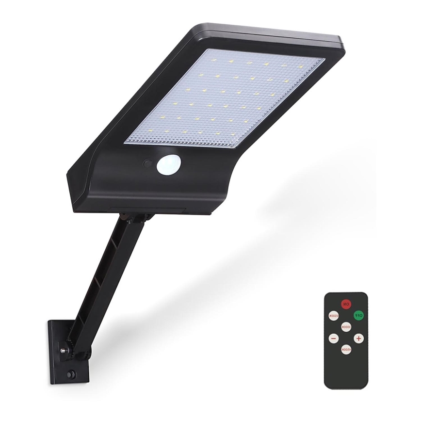 Aigostar - LED Hämardatav päikesepaneeliga lamp anduriga LED/2,3W/5,5V IP65 1800 mAh + kaugjuhtimispult