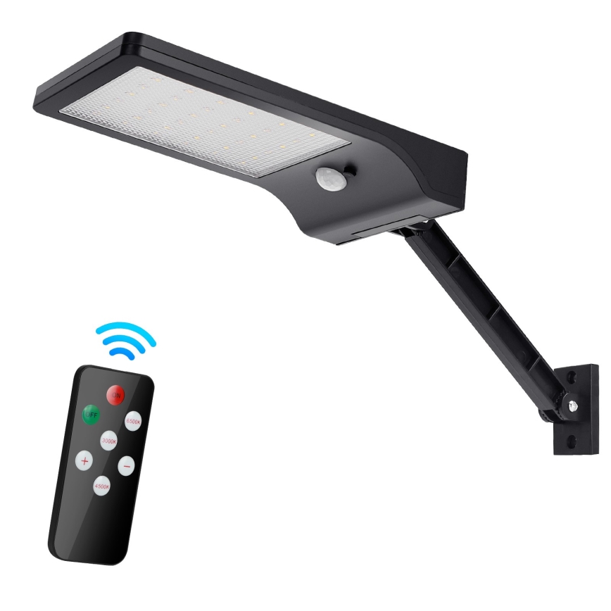 Aigostar - LED Hämardatav päikesepaneeliga lamp anduriga LED/2,3W/5,5V IP65 1800 mAh + kaugjuhtimispult