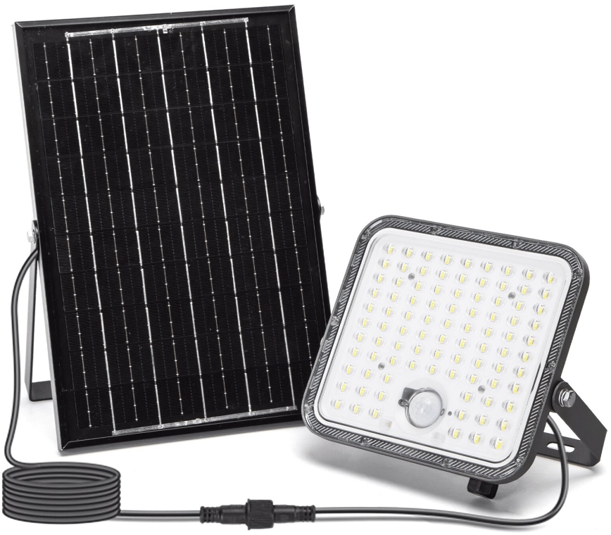 Aigostar - LED Hämardatav päikesepaneeliga prožektor anduriga LED/120W/3,4V 6500K IP66 + kaugjuhtimispult