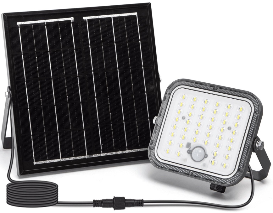 Aigostar - LED Hämardatav päikesepaneeliga prožektor anduriga LED/80W/3,4V 6500K IP66 + kaugjuhtimispult