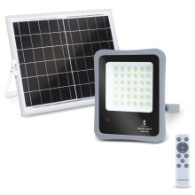 Aigostar - LED Hämardatav päikesepaneeliga prožektor LED/100W/3,2V IP65 + pult