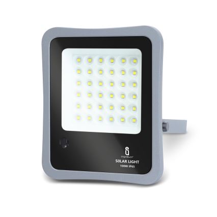 Aigostar - LED Hämardatav päikesepaneeliga prožektor LED/100W/3,2V IP65 + pult