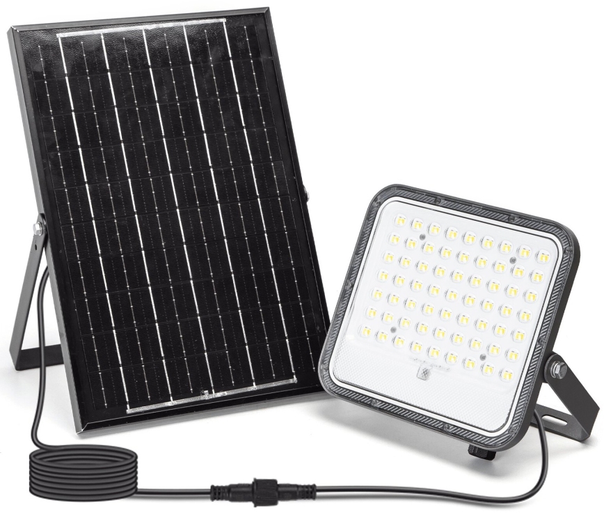 Aigostar - LED Hämardatav päikesepaneeliga prožektor LED/100W/3,4V 3000/4000/6500K IP66 + kaugjuhtimispult
