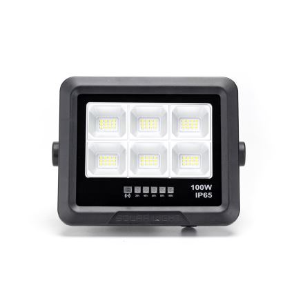 Aigostar - LED Hämardatav päikesepaneeliga prožektor LED/100W/3,4V IP65 + kaugjuhtimispult