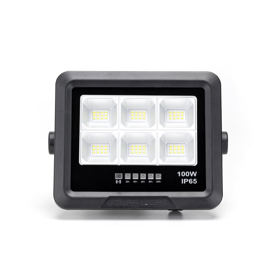 Aigostar - LED Hämardatav päikesepaneeliga prožektor LED/100W/3,4V IP65 + kaugjuhtimispult