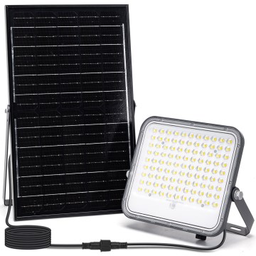 Aigostar - LED Hämardatav päikesepaneeliga prožektor LED/150W/3,4V 3000/4000/6500K IP66 + kaugjuhtimispult