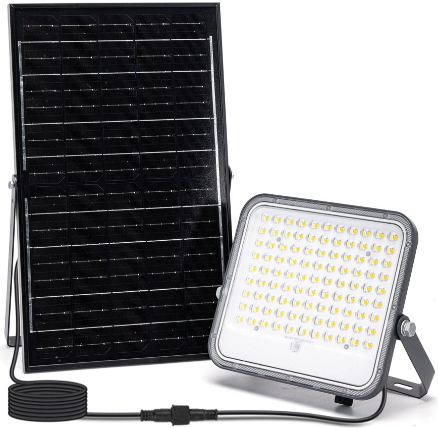 Aigostar - LED Hämardatav päikesepaneeliga prožektor LED/150W/3,4V 3000/4000/6500K IP66 + kaugjuhtimispult
