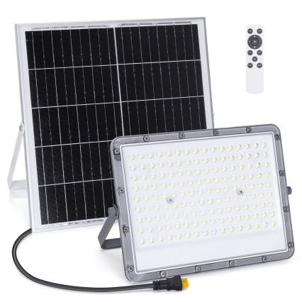Aigostar - LED Hämardatav päikesepaneeliga prožektor LED/200W/3,2V IP65 20000 mAh + kaugjuhtimispult