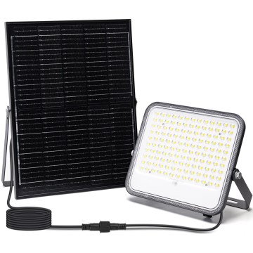 Aigostar - LED Hämardatav päikesepaneeliga prožektor LED/200W/3,4V 3000/4000/6500K IP66 + kaugjuhtimispult