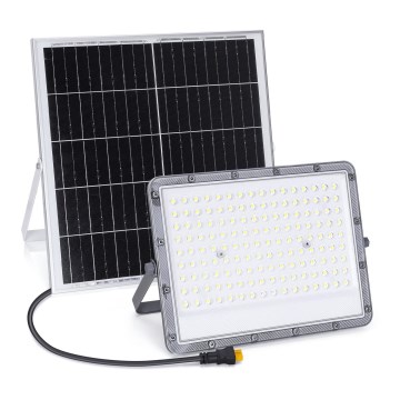 Aigostar - LED Hämardatav päikesepaneeliga prožektor LED/200W/3,4V IP65 + kaugjuhtimispult