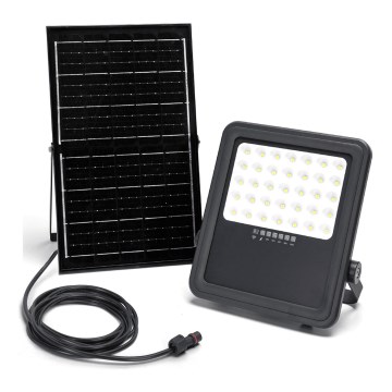 Aigostar - LED Hämardatav päikesepaneeliga prožektor LED/300W/3,4V IP65 + kaugjuhtimispult