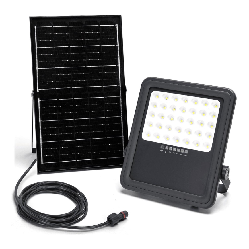 Aigostar - LED Hämardatav päikesepaneeliga prožektor LED/300W/3,4V IP65 + kaugjuhtimispult