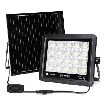 Aigostar - LED Hämardatav päikesepaneeliga prožektor LED/300W/3,4V IP65 + kaugjuhtimispult