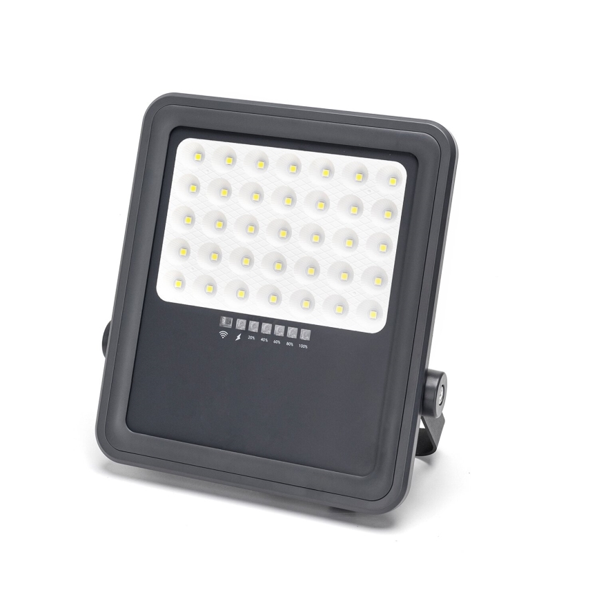 Aigostar - LED Hämardatav päikesepaneeliga prožektor LED/300W/3,4V IP65 + kaugjuhtimispult