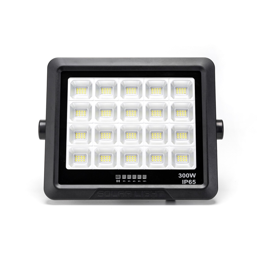 Aigostar - LED Hämardatav päikesepaneeliga prožektor LED/300W/3,4V IP65 + kaugjuhtimispult