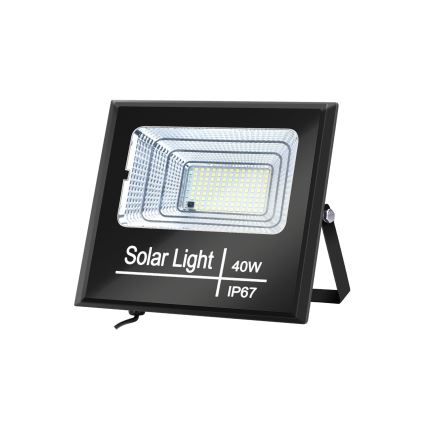 Aigostar - LED Hämardatav päikesepaneeliga prožektor LED/40W/3,2V IP67 2000 mAh + pult