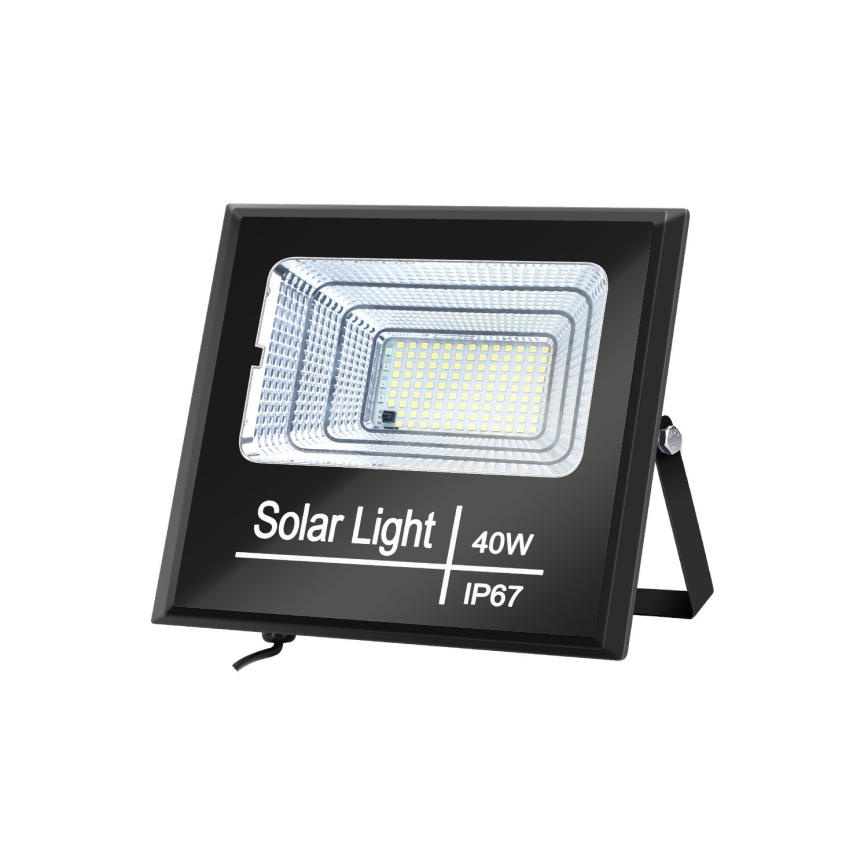 Aigostar - LED Hämardatav päikesepaneeliga prožektor LED/40W/3,2V IP67 2000 mAh + pult