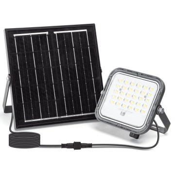 Aigostar - LED Hämardatav päikesepaneeliga prožektor LED/50W/3,4V 3000/4000/6500K IP66 + kaugjuhtimispult