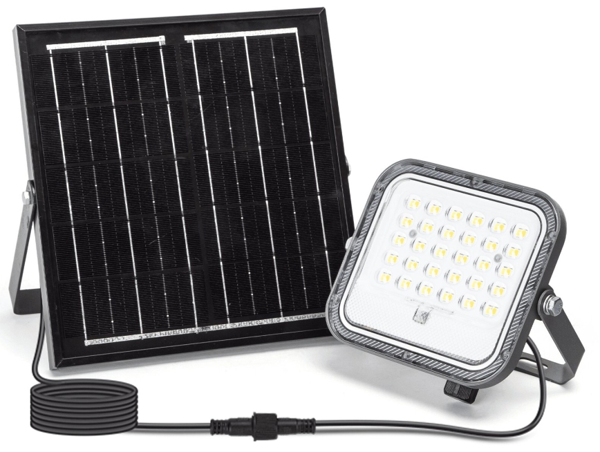 Aigostar - LED Hämardatav päikesepaneeliga prožektor LED/50W/3,4V 3000/4000/6500K IP66 + kaugjuhtimispult