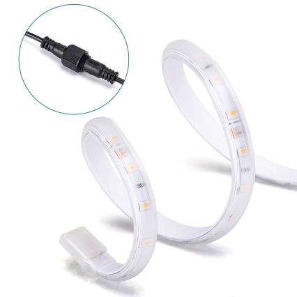 Aigostar - LED Hämardatav päikesepaneeliga riba LED/10W/3,2V 10 m 2700K IP65 + kaugjuhtimispult