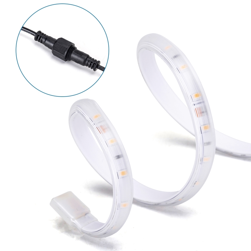 Aigostar - LED Hämardatav päikesepaneeliga riba LED/10W/3,2V 10 m 2700K IP65 + kaugjuhtimispult