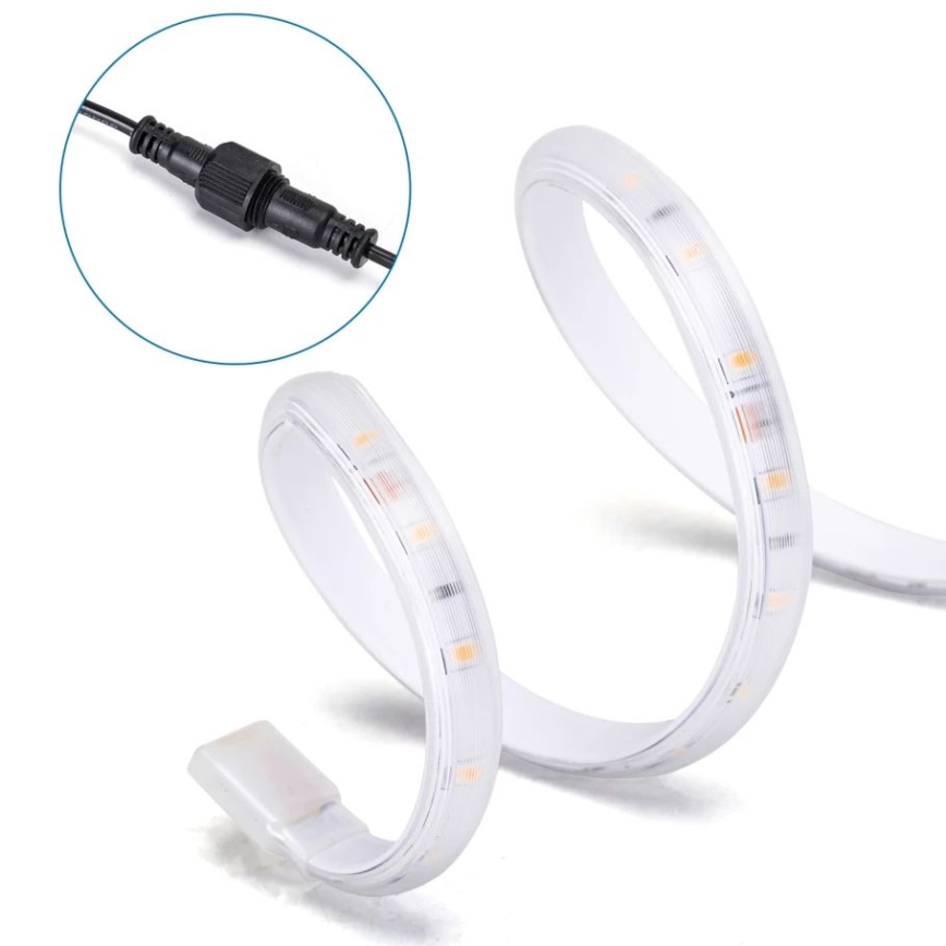 Aigostar - LED Hämardatav päikesepaneeliga valgusriba LED/1,6W/3,2V 3 m 2700K IP65 1800 mAh + kaugjuhtimispult