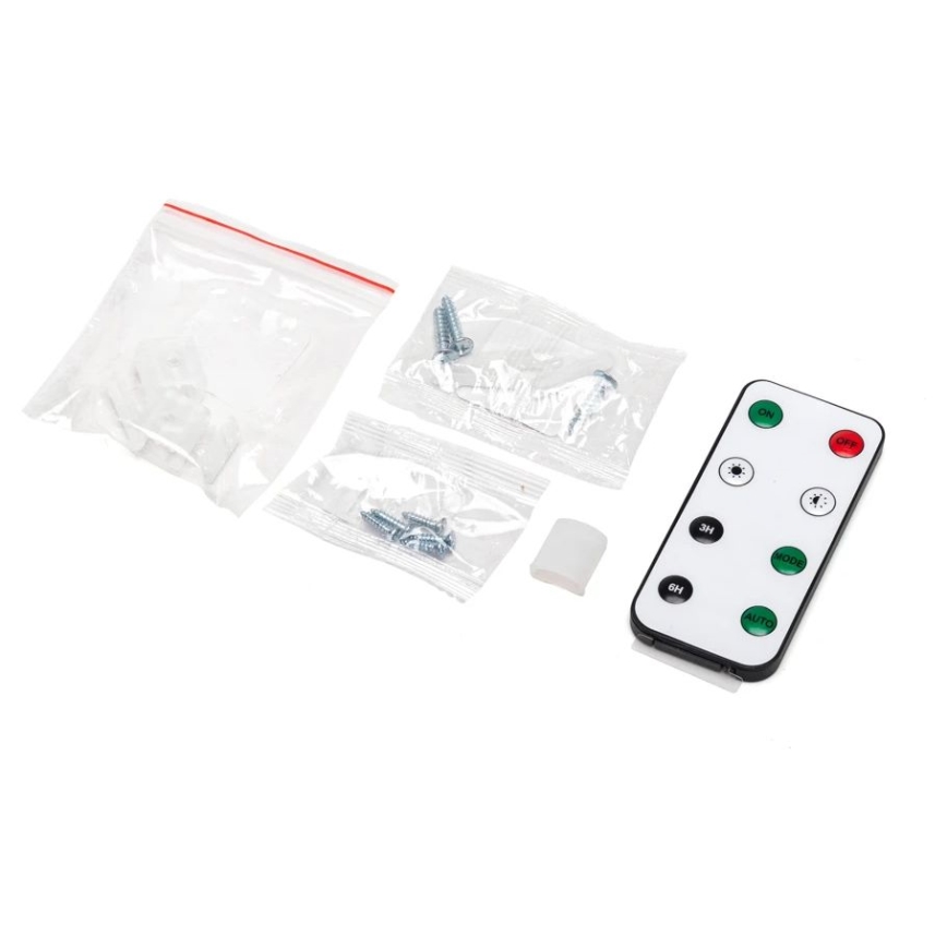 Aigostar - LED Hämardatav päikesepaneeliga valgusriba LED/1,6W/3,2V 3 m 1600 mAh 6500K IP65 + kaugjuhtimispult