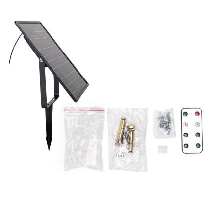 Aigostar - LED Hämardatav päikesepaneeliga valgusriba LED/20W/3,2V 20 m 2700K IP65 + kaugjuhtimispult