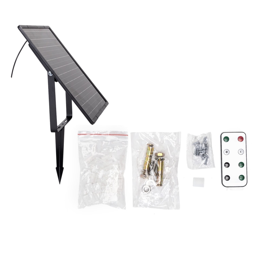 Aigostar - LED Hämardatav päikesepaneeliga valgusriba LED/20W/3,2V 20 m 2700K IP65 + kaugjuhtimispult