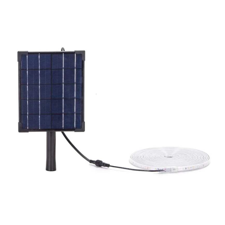 Aigostar - LED Hämardatav päikesepaneeliga valgusriba LED/5W/3,2V 5 m 6500K IP65 4000 mAh + kaugjuhtimispult