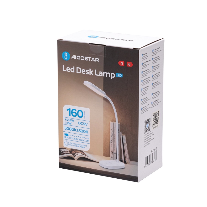 Aigostar - LED Hämardatav puutetundlik laualamp LED/3W/5V