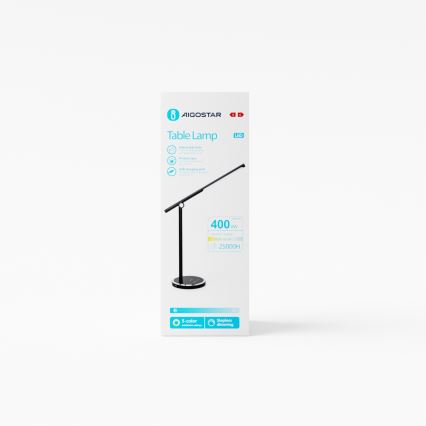 Aigostar - LED Hämardatav puutetundlik laualamp LED/8W/230V 3000-6000K must