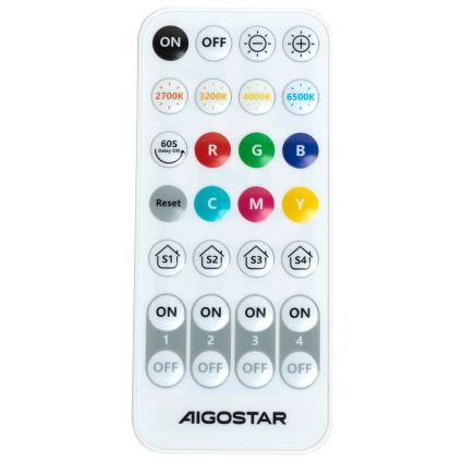 Aigostar - LED Hämardatav seinavalgusti MESH Nutikas LED/12W/230V 2700-6500K valge