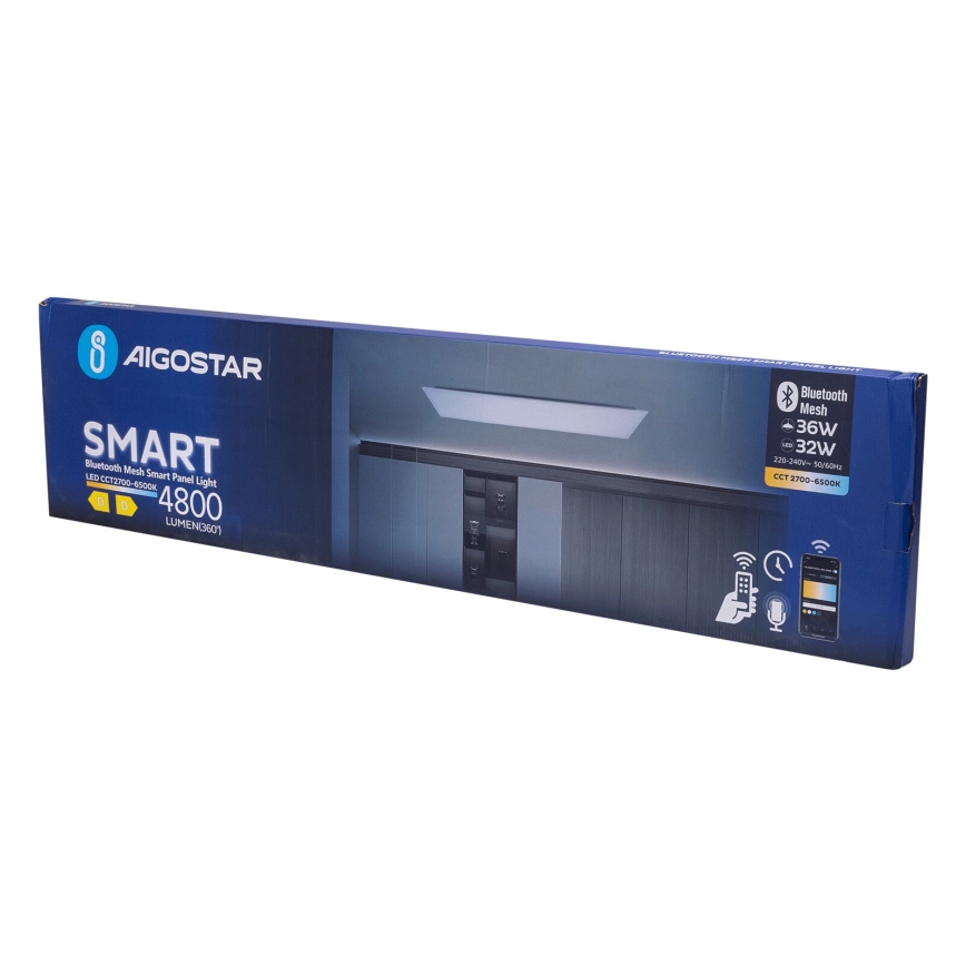Aigostar - LED Hämardatav süvistatav valguspaneel MESH LED/36W/230V 2700-6500K 120x30 cm
