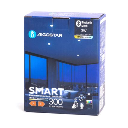 Aigostar - LED Hämardatav süvistatav valgusti MESH/3W/230V 2700-6500K valge