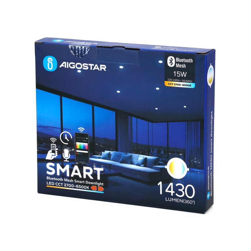 Aigostar - LED Hämardatav süvistatav valgusti MESH LED/15W/230V 2700-6500K d. 17 cm