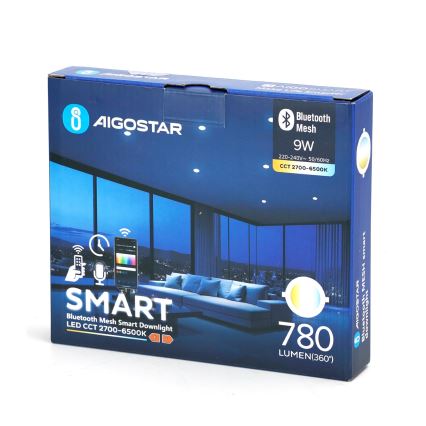 Aigostar - LED Hämardatav süvistatav valgusti MESH LED/9W/230V 2700-6500K d. 14,5 cm