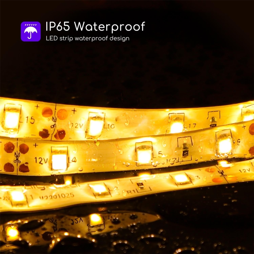 Aigostar - LED Hämardatav väliriba 5m LED/18W/12/230V 3000K IP65