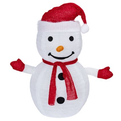 Aigostar - LED väline jõulukaunistus 50xLED/3xAA 0,7m IP44 lumememm + kaugjuhtimispult