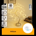 Aigostar - LED jõulukaunistus 108xLED/3xAA/8 funktsiooni 45cm soe valge