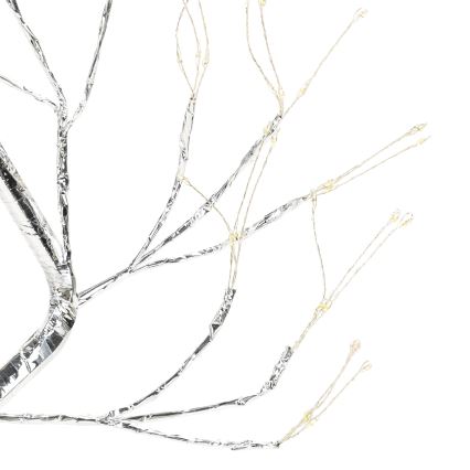 Aigostar - LED jõulukaunistus 108xLED/3xAA/8 funktsiooni 45cm soe valge