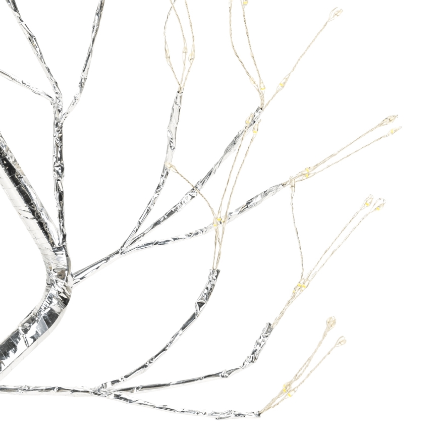 Aigostar - LED jõulukaunistus 108xLED/3xAA/8 funktsiooni 45cm soe valge